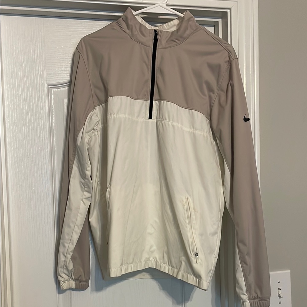 Nike Men's Two-Tone Jacket - White and Tan